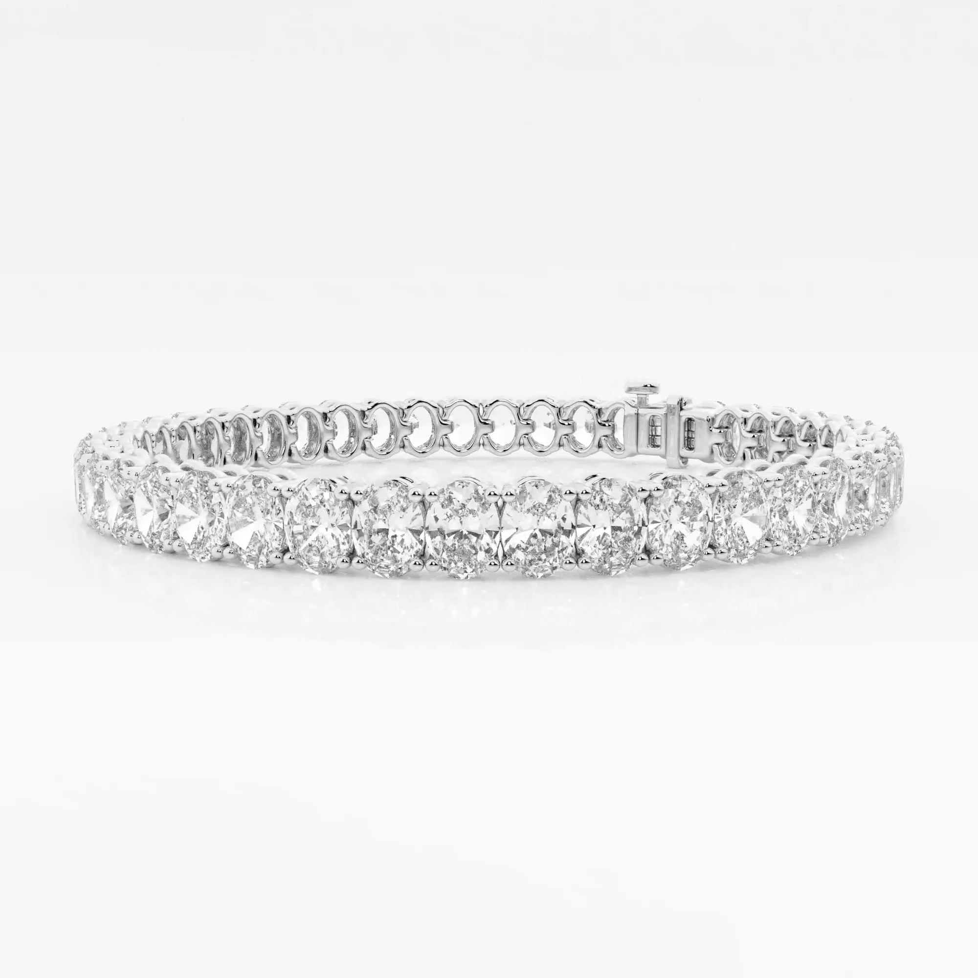 product video for 12 ctw Oval Lab Grown Diamond Tennis Bracelet - 7 Inches
