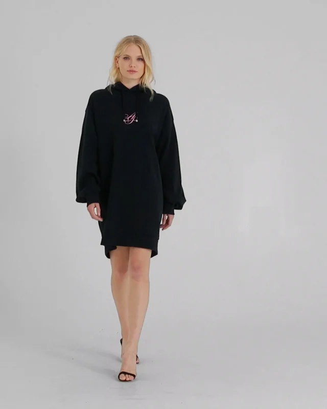 Black best sale dress hoodie