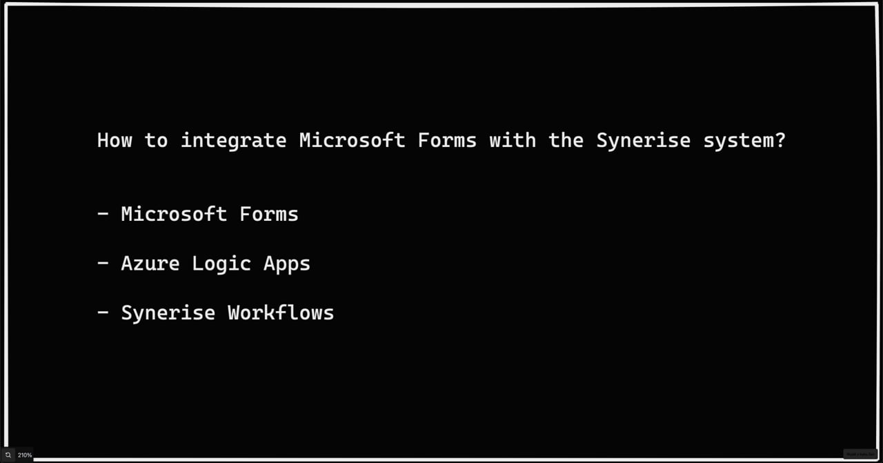 Send data from Microsoft Azure Forms to Synerise