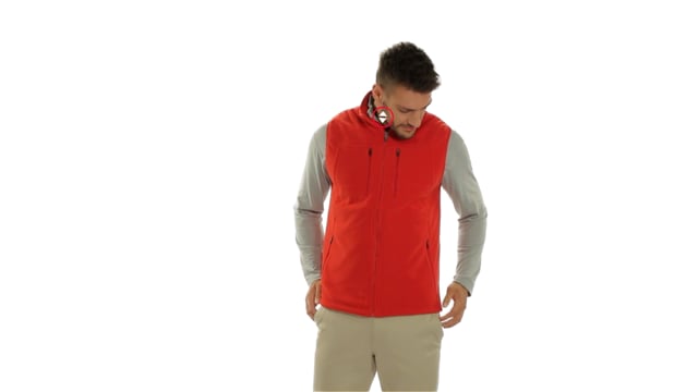 Men's Fireside Fleece Vest // Red (S) video thumbnail