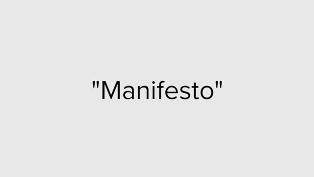 Manifesto