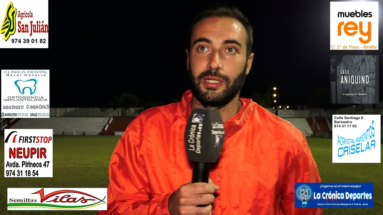 LA PREVIA / CF Calamocha - UD Barbastro / LUCAS ELBAILE (Jugador Barbastro) Jornada 6 / 3ª División