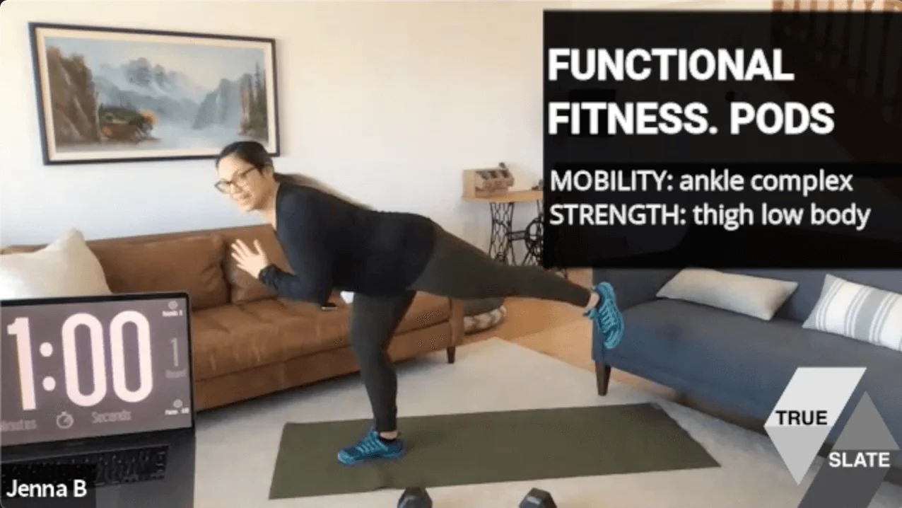 Low Body PODS. Ankle Mobility & Thigh Strength Stability Workout on Vimeo