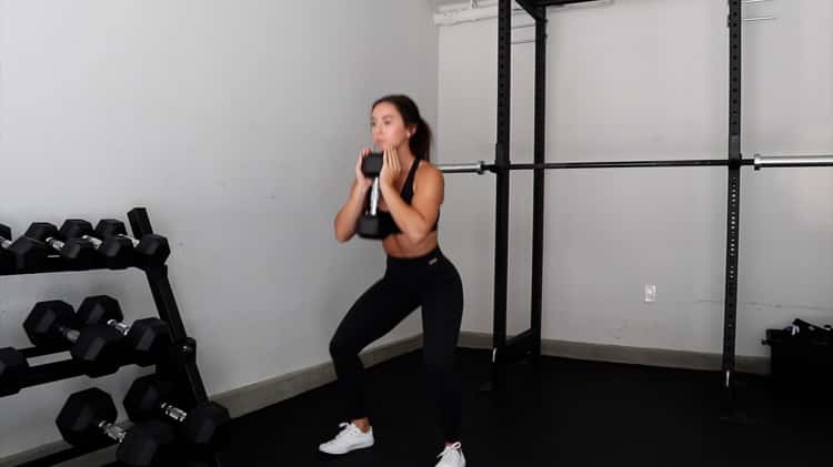 Dumbbell Goblet Squat, Exercise Videos & Guides