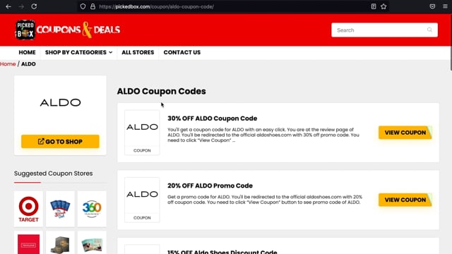 aldo coupons october 2020