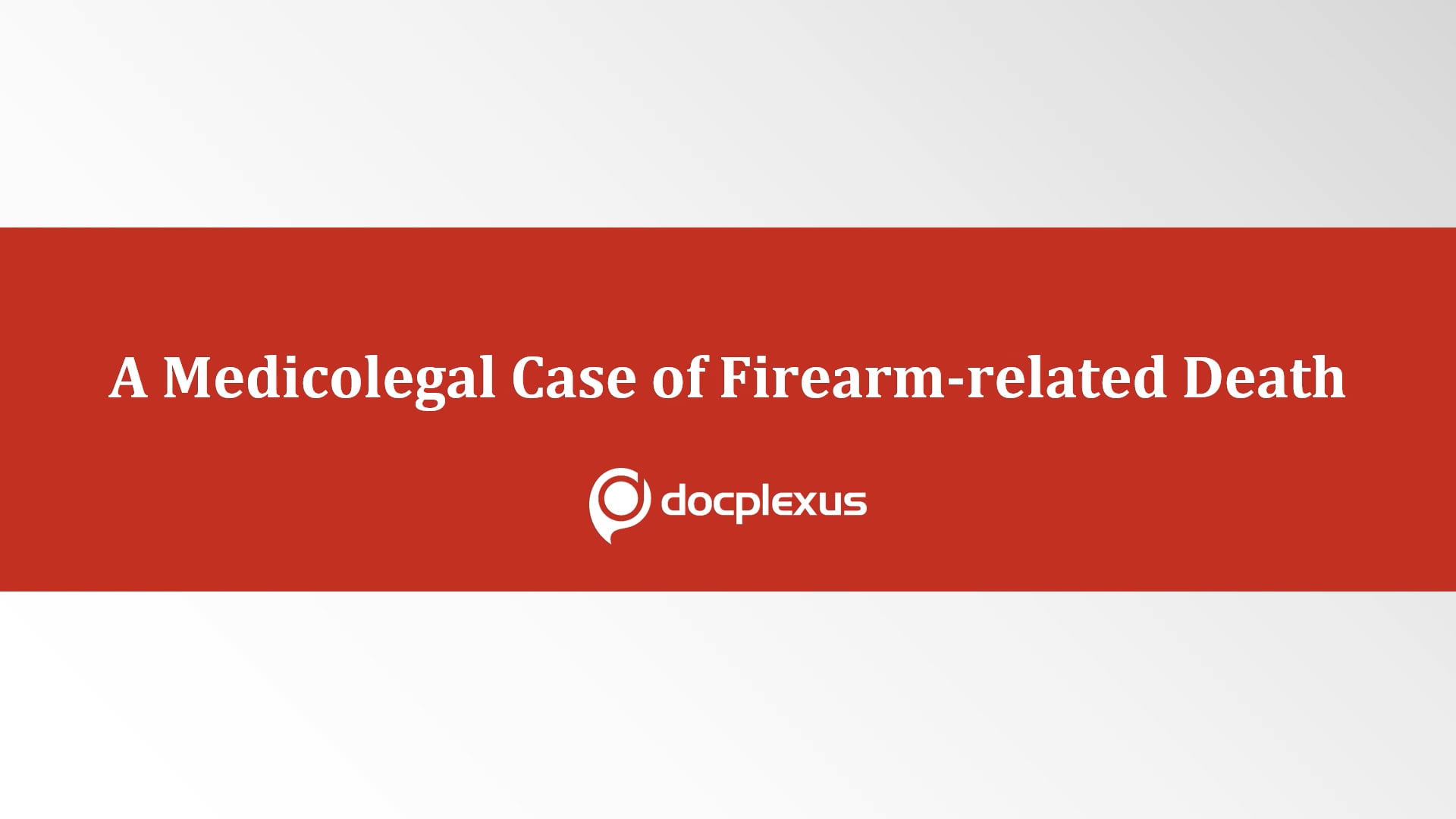 An Important Learning from a Firearm-related Death Investigation