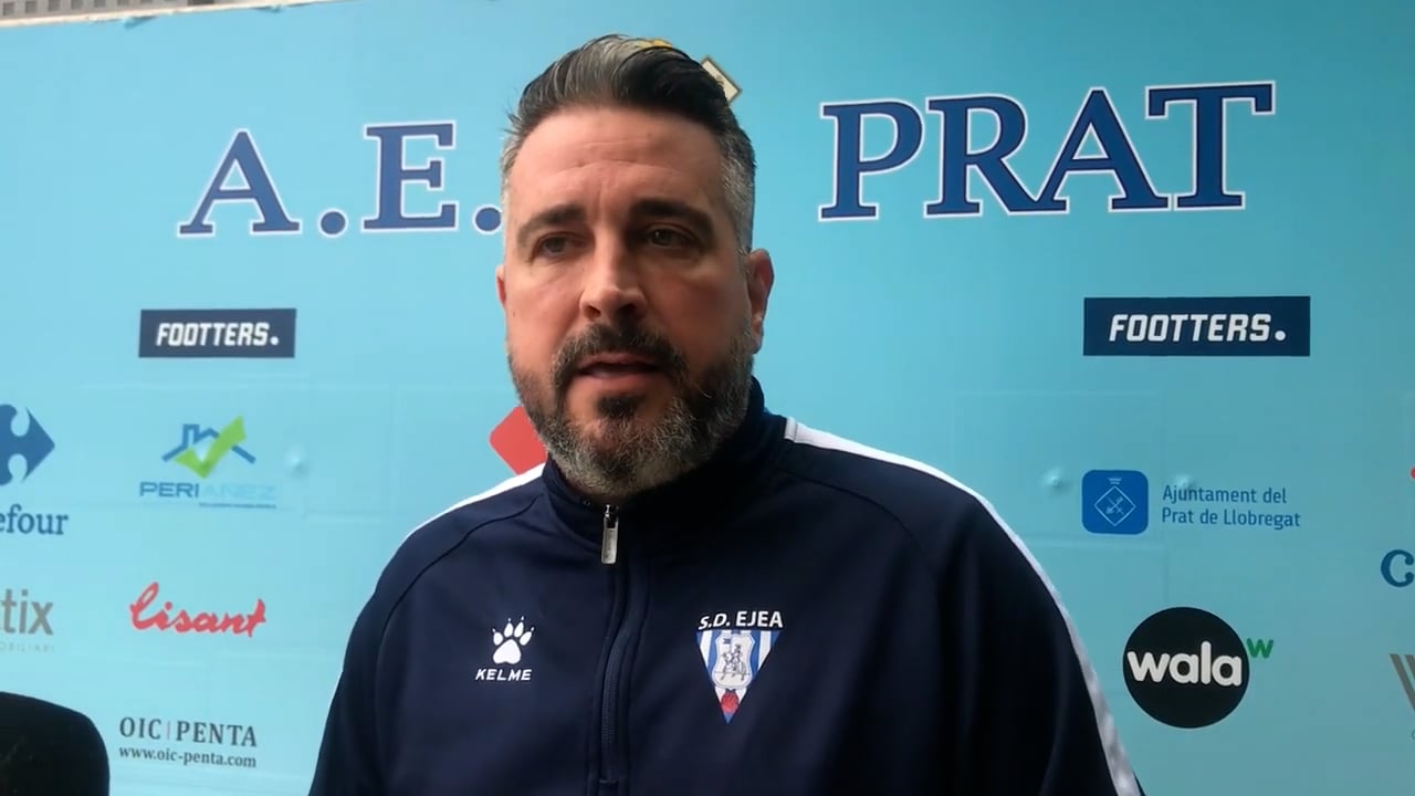 NÉSTOR PÉREZ (Entrenador Ejea) AE Prat	 2-1 SD Ejea / J 6 / 2ª RFEF - Grupo 3 / Fuente Facebook SD Ejea