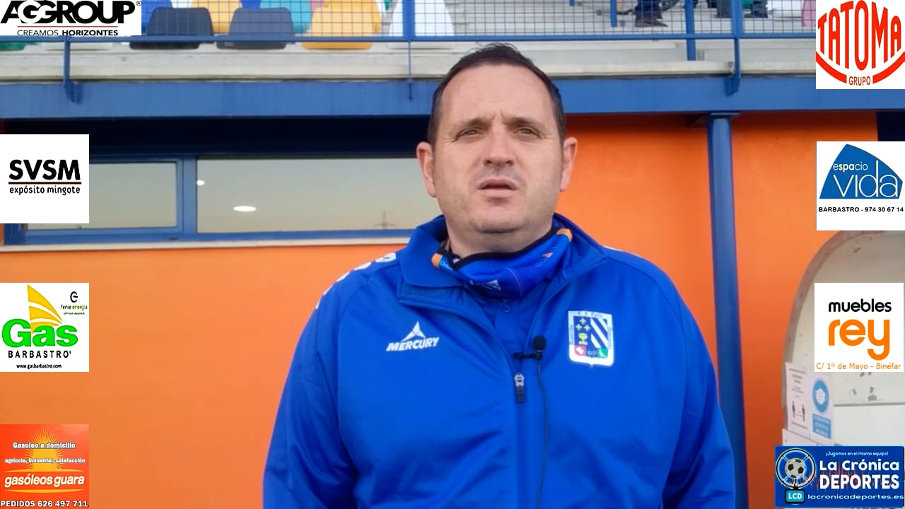 JUAN GONZÁLEZ (Entrenador Épila) CD Binéfar 1-1 Épila / Jornada 6 / 3ª División
