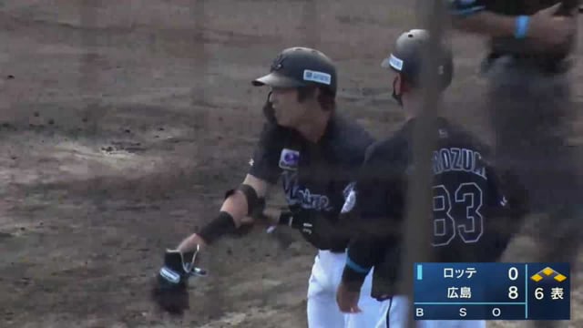 【みやざきPL】マリーンズ・菅野剛士 1点を返すタイムリーヒットを放つ!! 2021年10月11日 広島東洋カープ 対 千葉ロッテマリーンズ