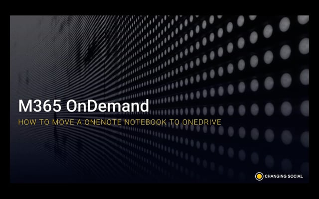 How To Move A Notebook In Onenote