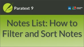 Notes List: How to Filter and Sort Notes