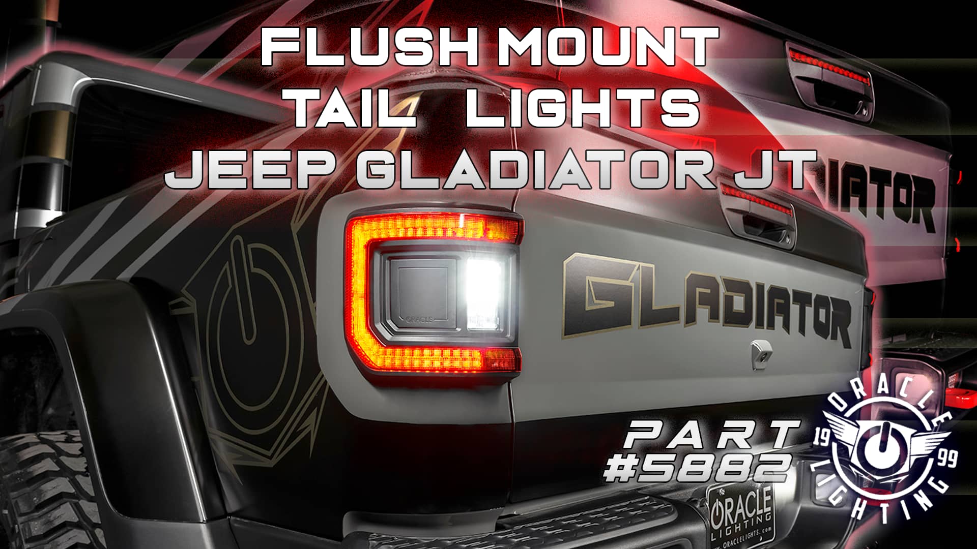 Flush Mount LED Tail Lights for Jeep Gladiator JT Install from ORACLE Lighting on Vimeo