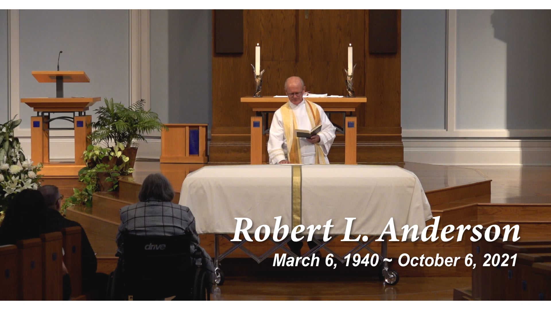 Funeral Service for Robert Anderson
