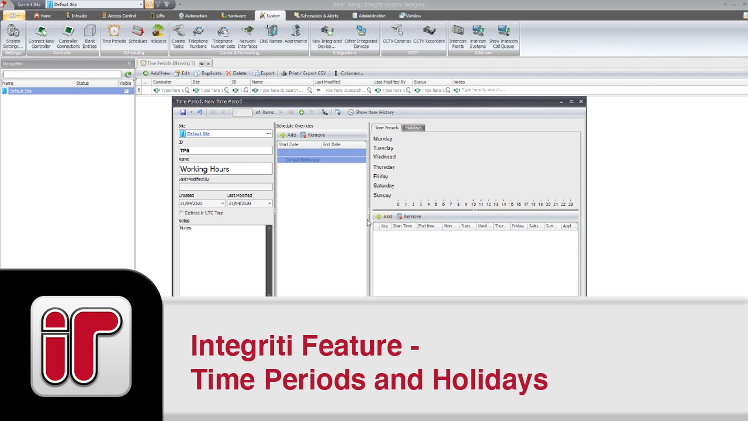 Integriti Feature - Time Periods and Holidays | Videos & Movies on Vimeo