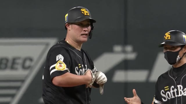 【2回表】ホークス・リチャード 先制の2点タイムリー2ベースヒット!! 2021年10月12日 北海道日本ハムファイターズ 対 福岡ソフトバンクホークス