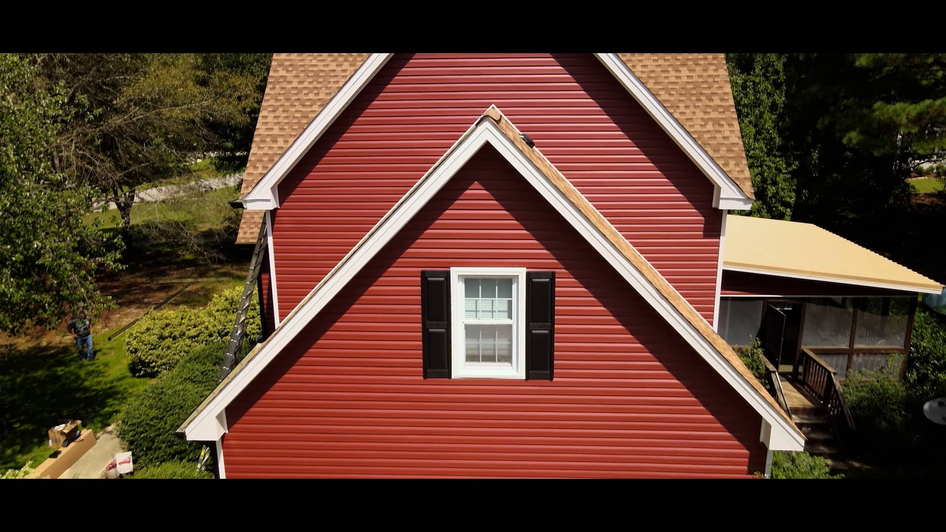 MASONITE SIDING REPLACED WITH VINYL SIDING on Vimeo