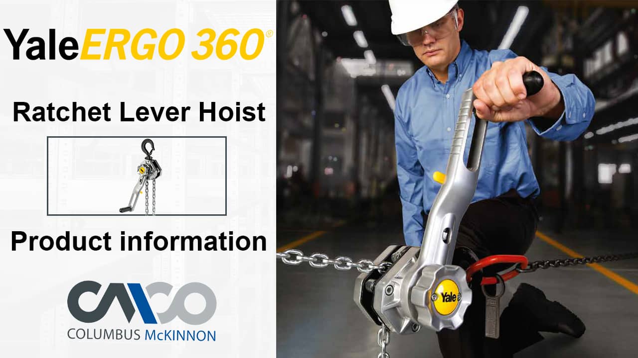 Yale ERGO 360 Ratchet Lever Hoist on Vimeo