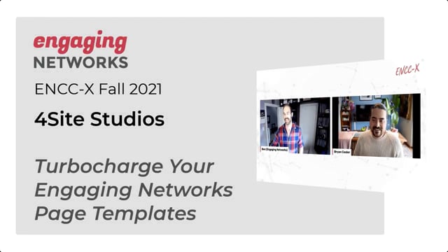 4Site Studios: Turbocharge Your Engaging Networks Page Templates