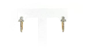50 ct. t.w. Diamond Huggie Hoop Earrings in 14kt Yellow Gold
