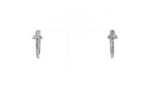 50 ct. t.w. Diamond Huggie Hoop Earrings in 14kt White Gold