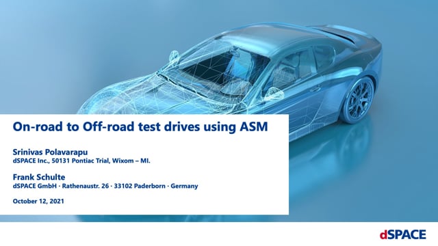 Vehicle simulation: from on-road to off-road test drives