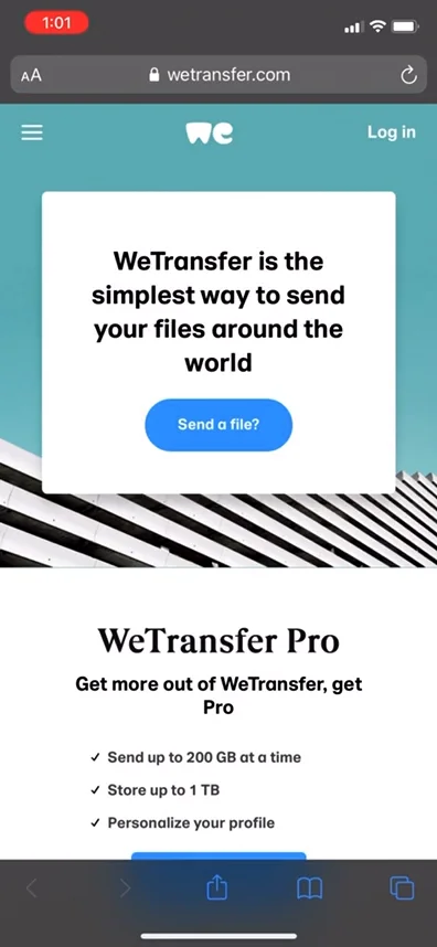 WeTransfer Demo on Vimeo