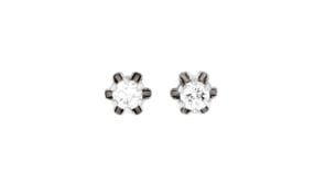 Childs .14 ct. t.w. Diamond Stud Earrings in 14kt White Gold