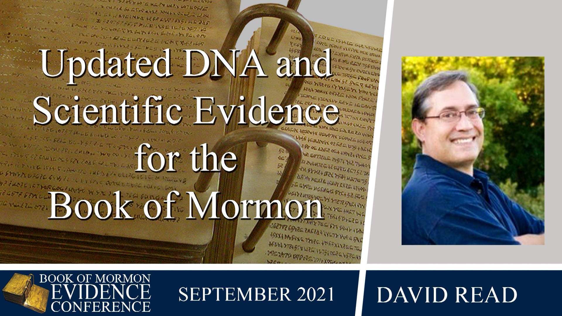 David Read – Updated DNA evidence for the Book of Mormon