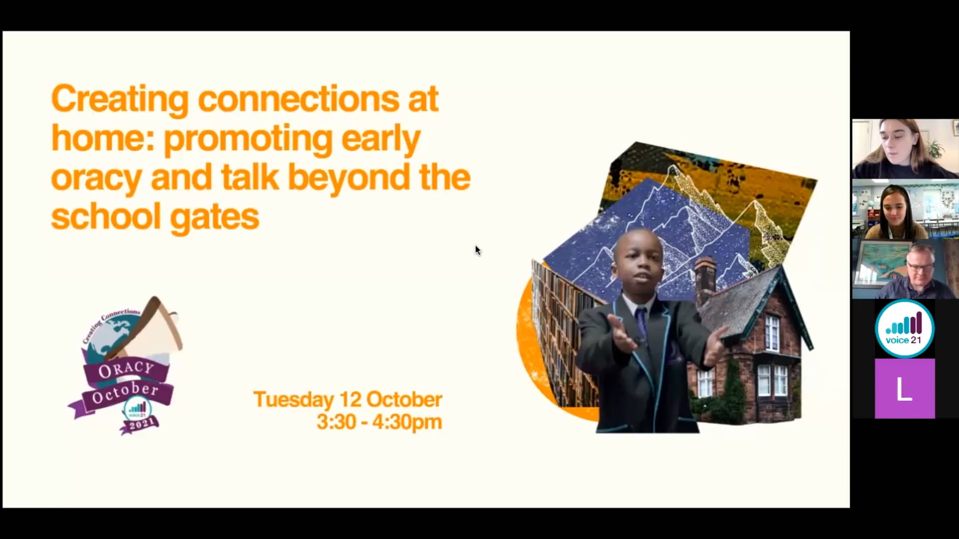 Creating connections at home promoting early oracy and talk beyond the