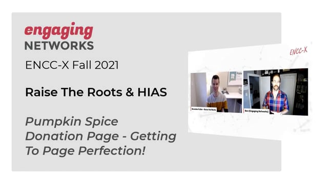 Raise the Roots & HIAS Pumpkin Spice Donation Page: Getting to Page Perfection!