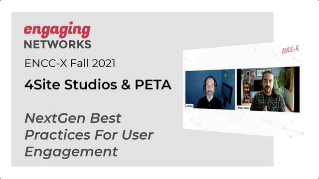 4Site Studios & PETA: NextGen Best Practises for User Engagement