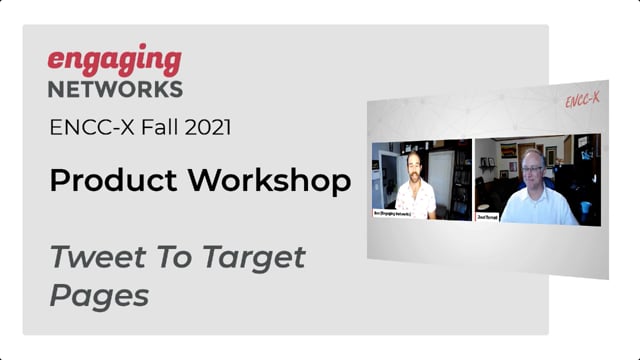 Product Workshop: Tweet To Target Pages