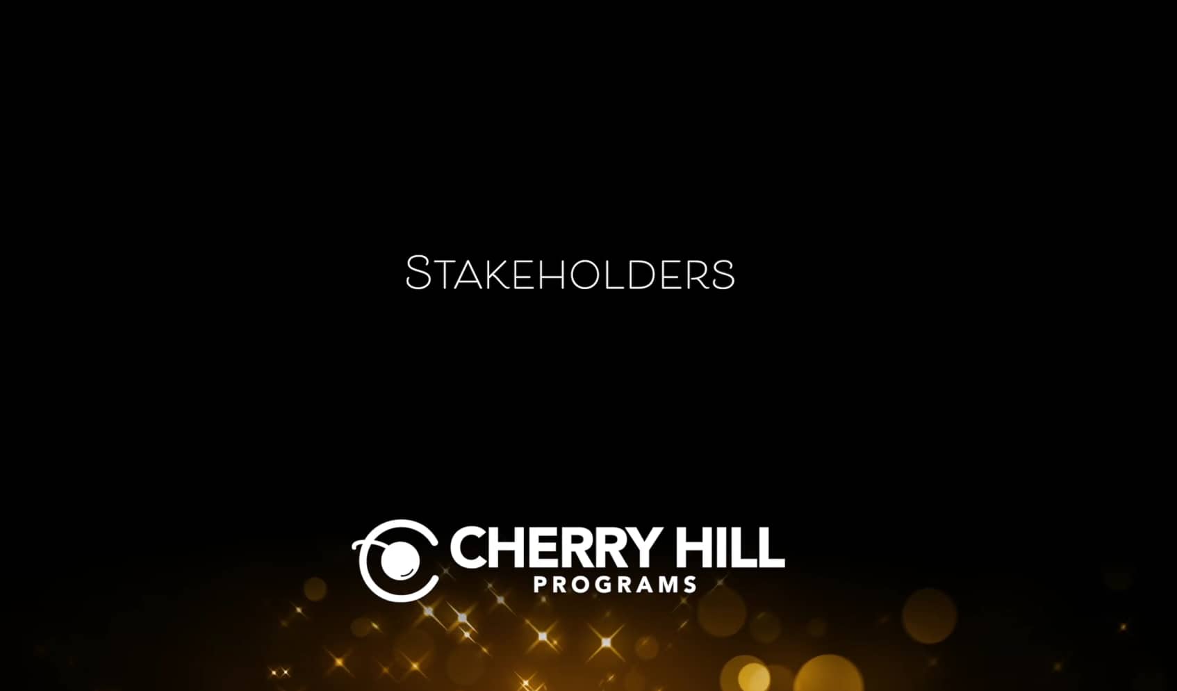 Stakeholders Cherry Hill Programs on Vimeo
