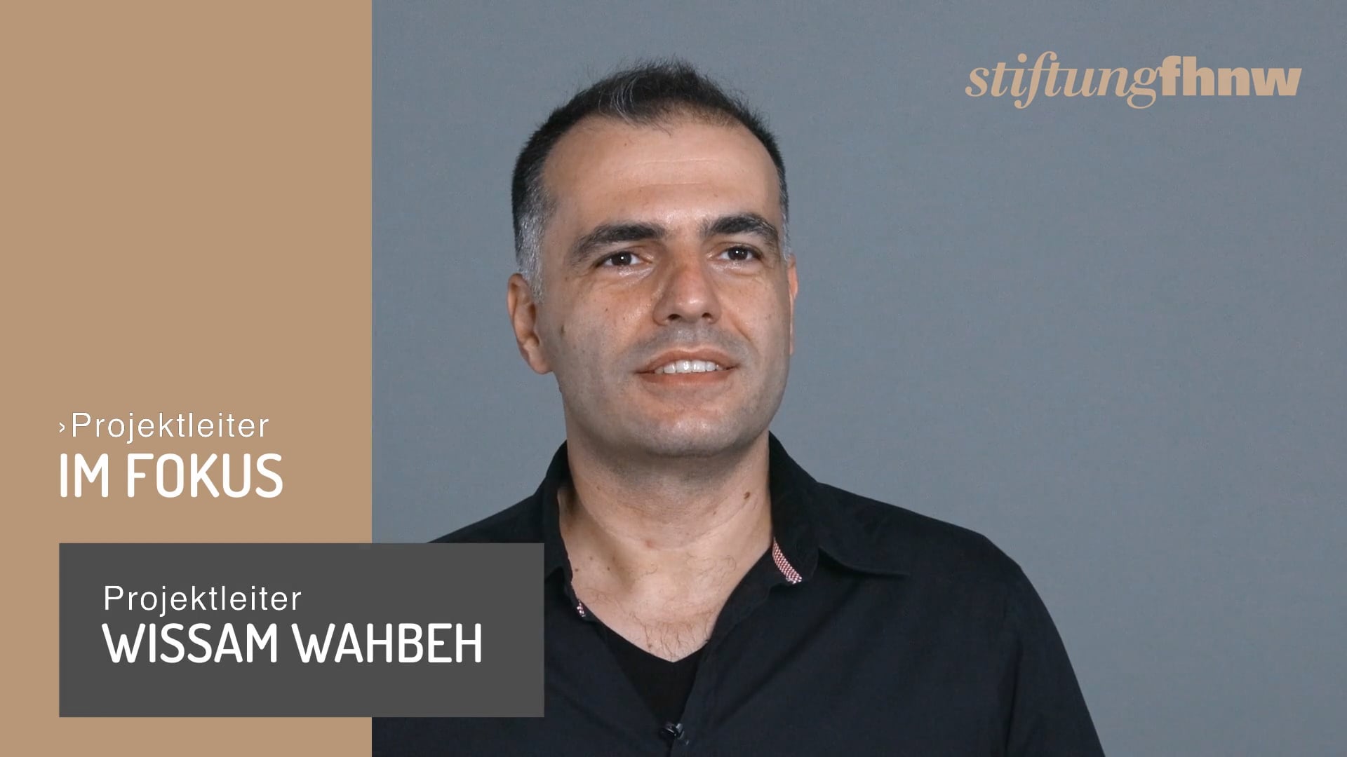 Projektleiter Wissam Wabeh – Zusammenarbeit – Stiftung FHNW