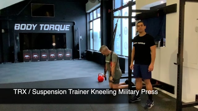 TRX Suspension Kneeling Military Press