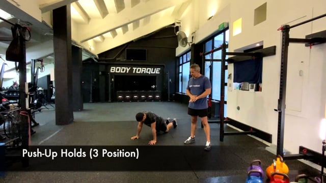 Push-up Holds (3 positions)
