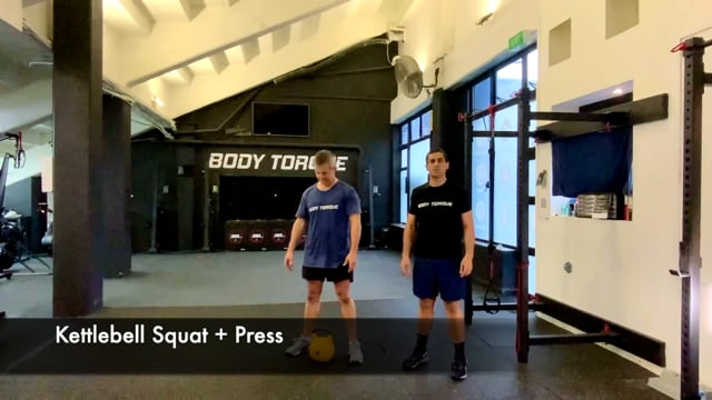 Kettlebell Squat and Press