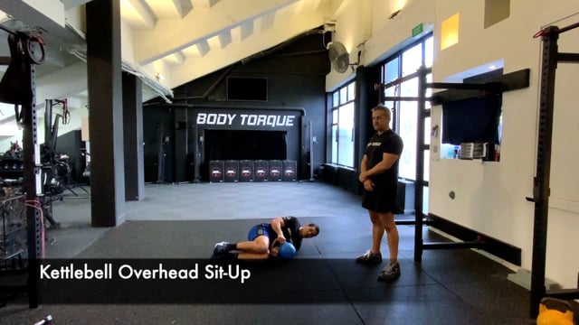 Kettlebell Overhead Sit-Up