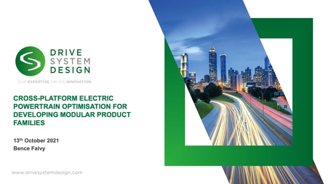 Cross-platform electric powertrain optimisation for developing modular product families