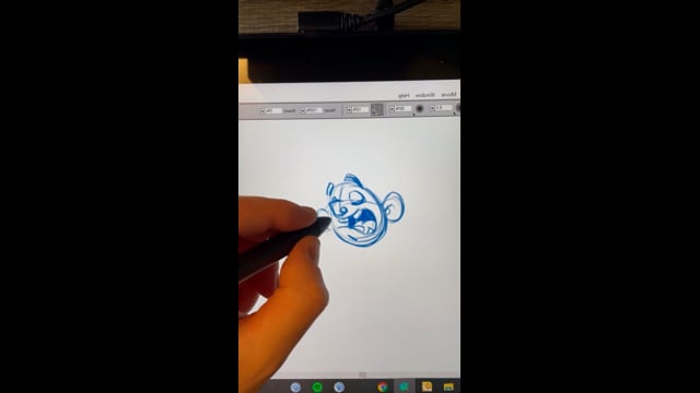 XP-Pen Artist 24 Pro graphic pen display drawing example