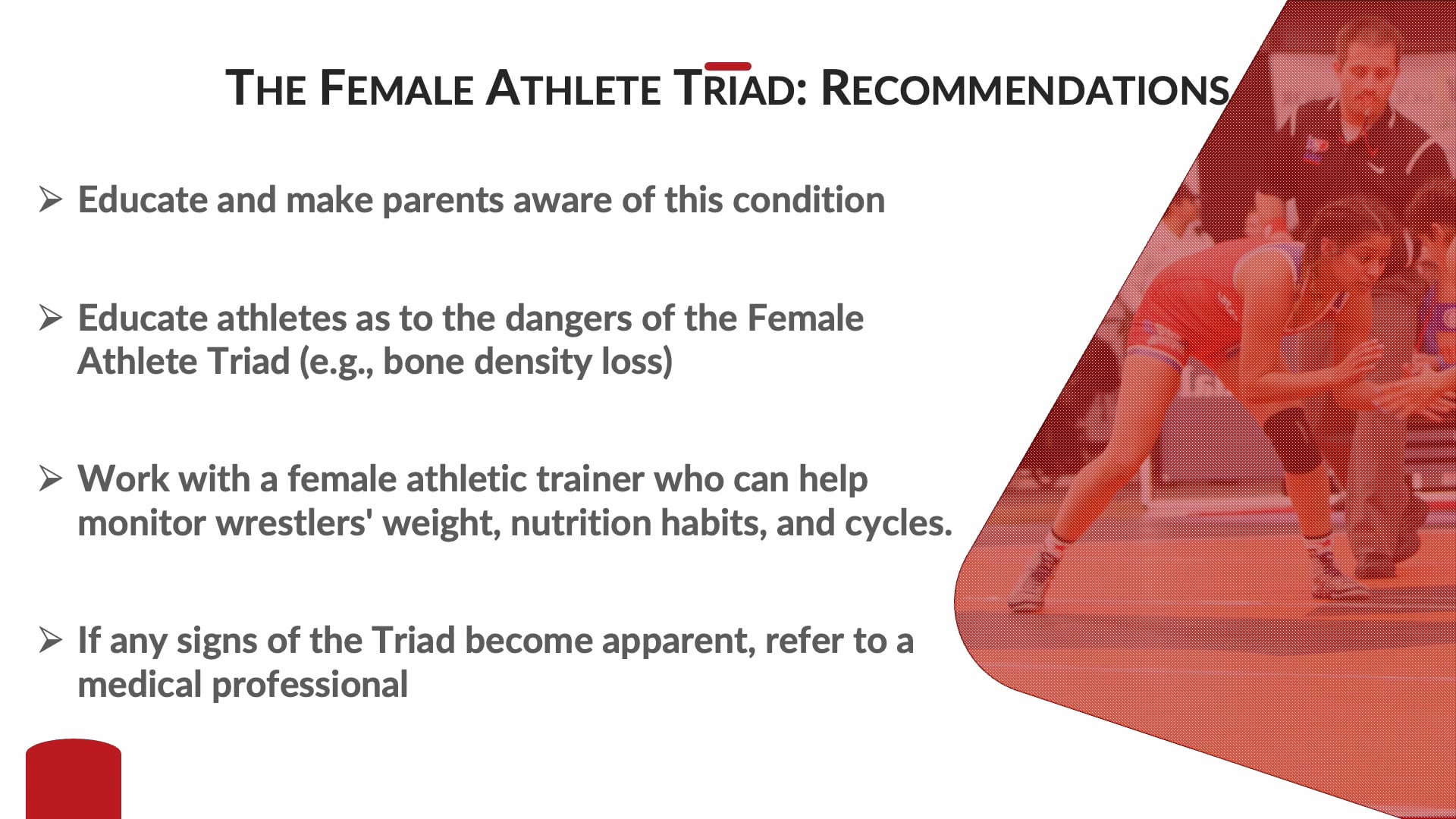 Module 3 - Female athlete triad recommendations.mp4