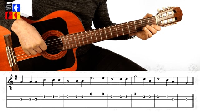 Ihr Kinderlein kommet|Akkorde|Zupfmuster|Melodie