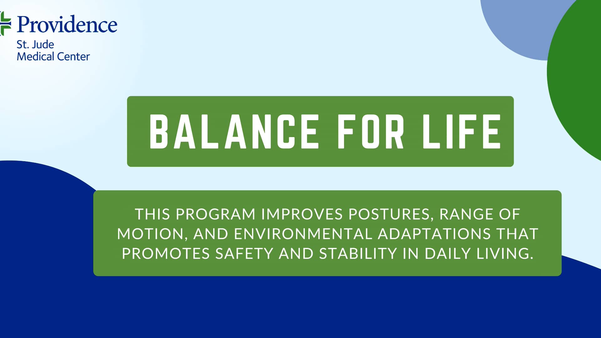 Balance & Mobility - Medical Group Fitness on Vimeo