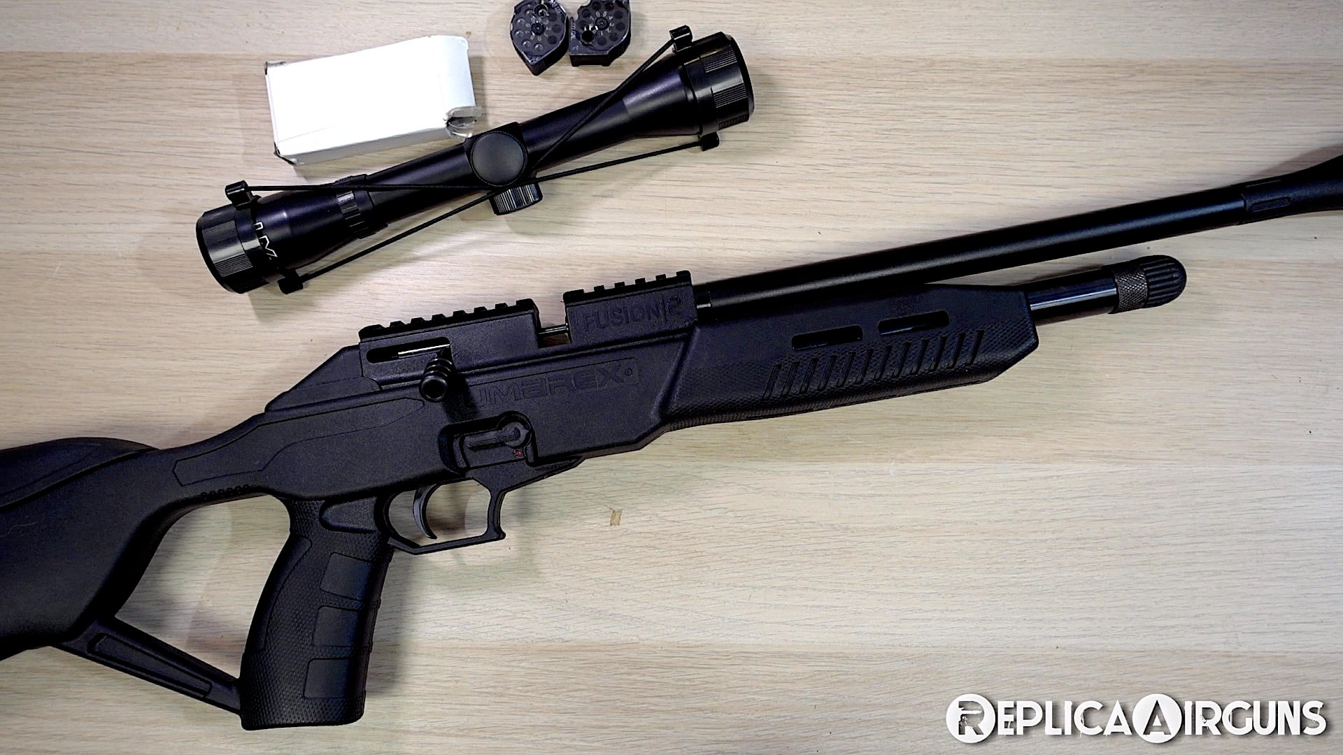 Umarex Fusion 2 CO2 .177 Caliber Bolt Action Pellet Rifle Table Top Review