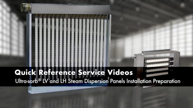 Ultra-sorb LV and LH Steam Dispersion Panels Installation Preparation