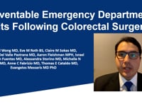 Newswise:Video Embedded preventable-emergency-department-visits-after-colorectal-surgery