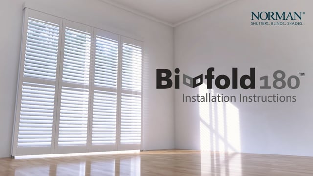 Norman® Bi-fold 180™ Shutters- Installation Instructions on Vimeo