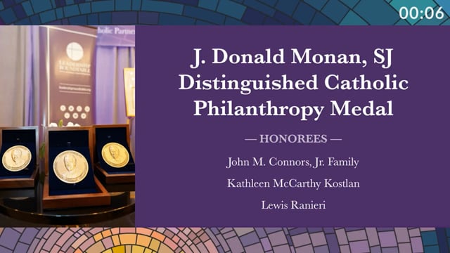 J. Donald Monan, SJ Distinguished Catholic Philanthropy Medal