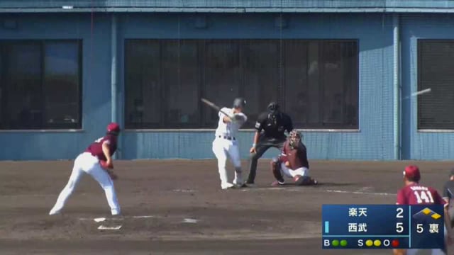 【みやざきPL】ライオンズ・牧野翔矢 逆方向へのタイムリー2ベースヒット!! 2021年10月16日 埼玉西武ライオンズ 対 東北楽天ゴールデンイーグルス