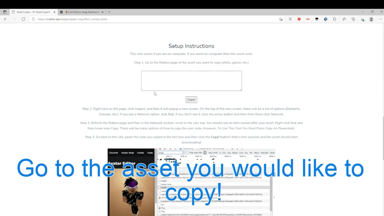 Asset Copying Tutorial on Vimeo